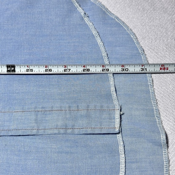 Vintage 80s Wrangler Pearl Snap Shirt Mens 15.5-32 Chambray Western Flap Pocket - Picture 8 of 11